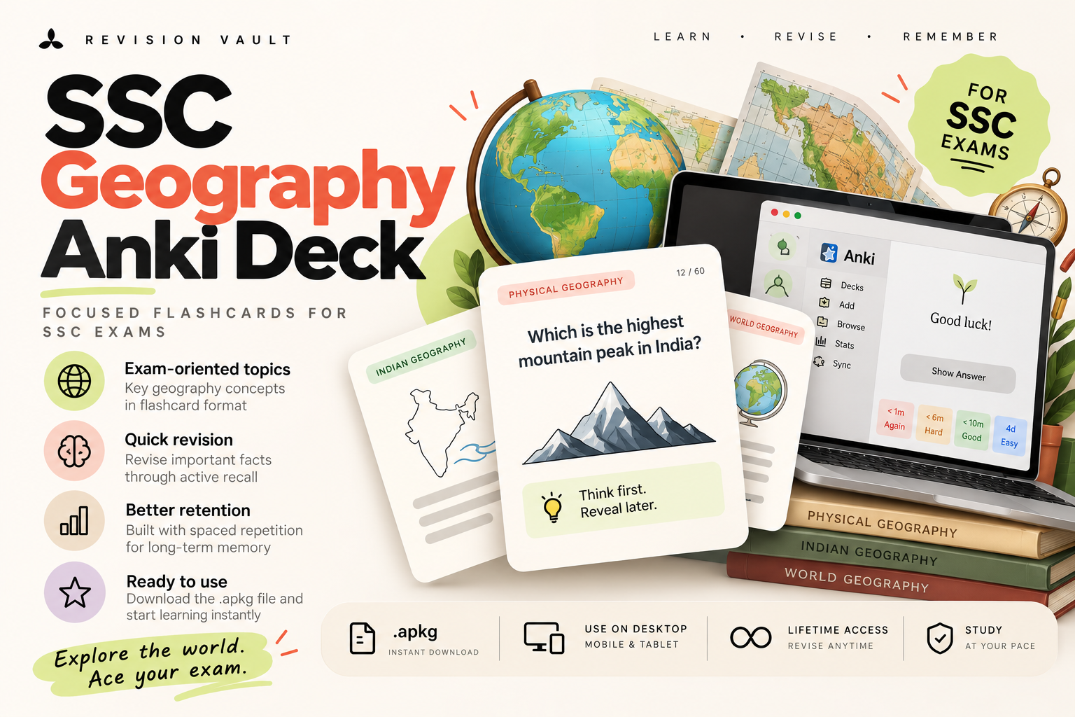 SSC Geography Anki Deck | Competitive Exam Preparation